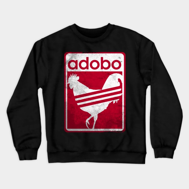 Pinoy Shirt Distressed Chicken Adobo Filipino Shirt Crewneck Sweatshirt by Dailygrind